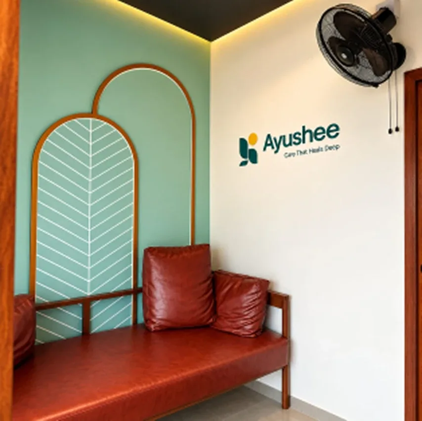 Waiting area at Ayushee